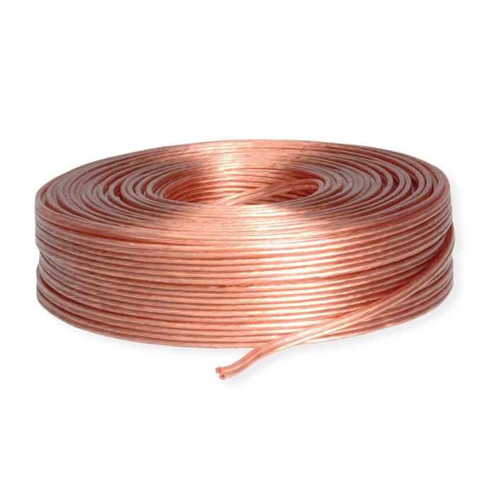 Pro Luidspreker cable transparent CCA 100 m - 100 m spool