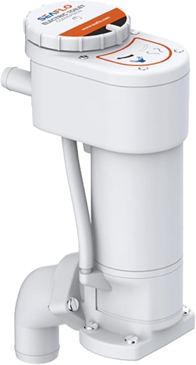 Handleiding voor elektrische maritieme toilet conversiekit - wit