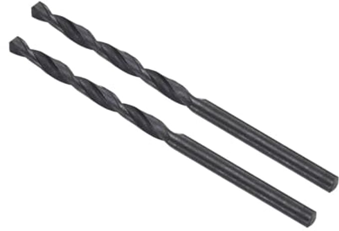 Spiraalboor 3,8 mm HSS, 2 stuks, voor metaal en kunststof
