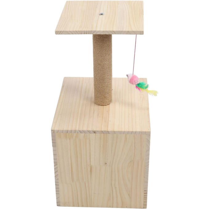 Kattenkrabpaal Boom Multifunctioneel Klauwen Slijpen Grote Ruimte Stevig Veilig Kattenboom Toren voor beige