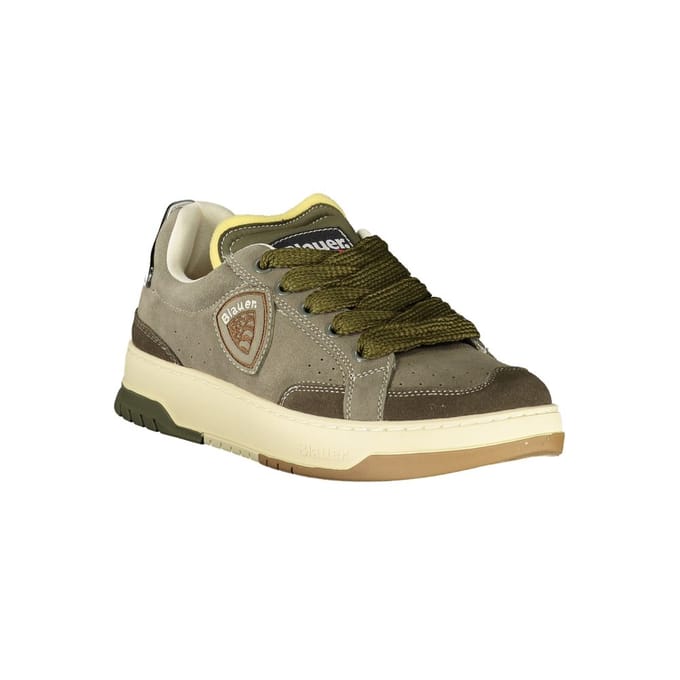 Blauer Verde Polyurethaan Heren Sneakers