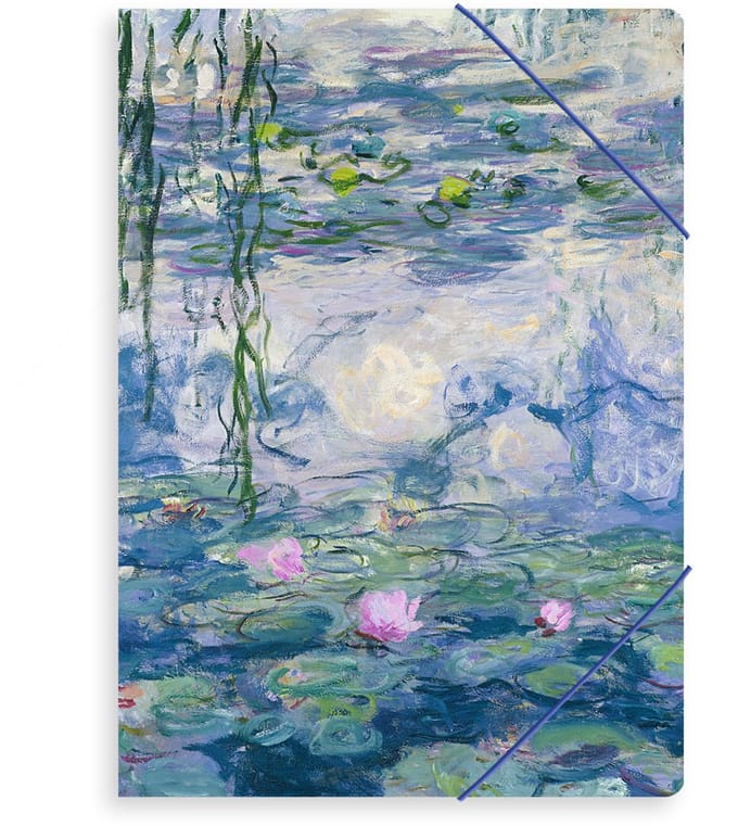 Lanzfeld Monet - Documentenmap A4 - Met Elastiek - Water Lilies - A4-formaat