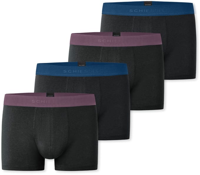 Schiesser Heren lang short / pant 4 pack 95/5 Cotton