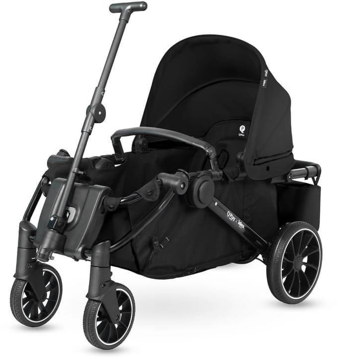 Qplay Go Cargo - Opvouwbare Kinderwagen & Bolderkar - Zwart
