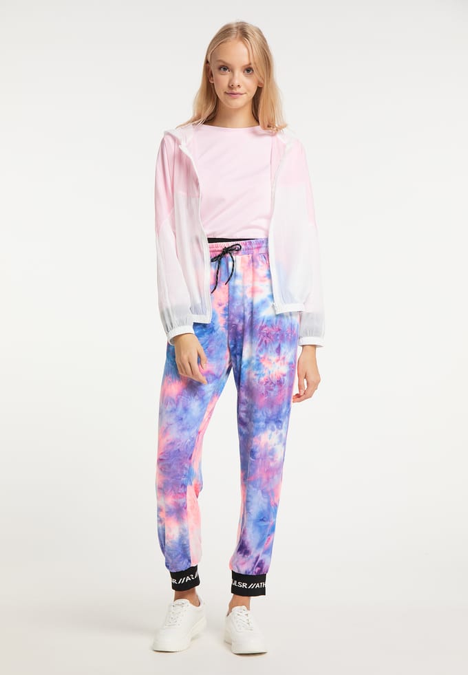 Mymo Windbreaker Dames Wit Roze