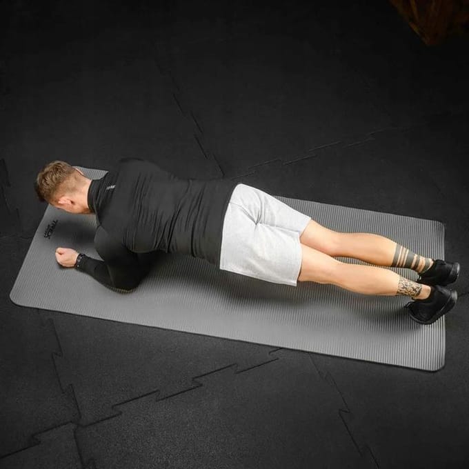 Trex Sport TX-019NGM - Oefenmat - NBR - 190×80 cm - 10 mm - Grijs