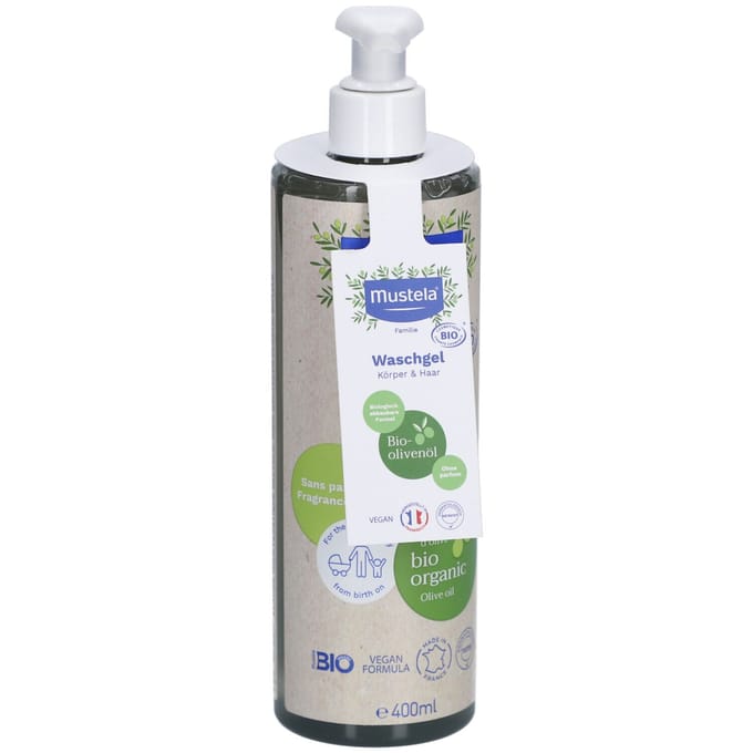Mustela Bio Wasgel Hair & Body 400ML