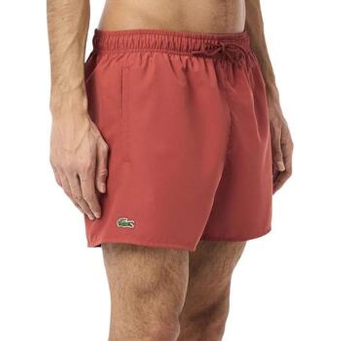 Lacoste Zwemshort Heren Zwembroek Bruin - Maat XL