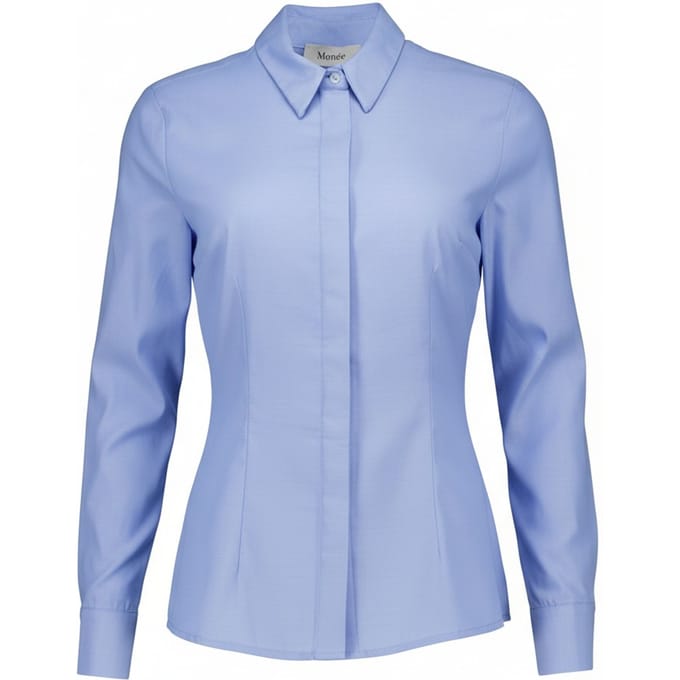 Mo.née Ec649 Blouses Lichtblauw Ec649