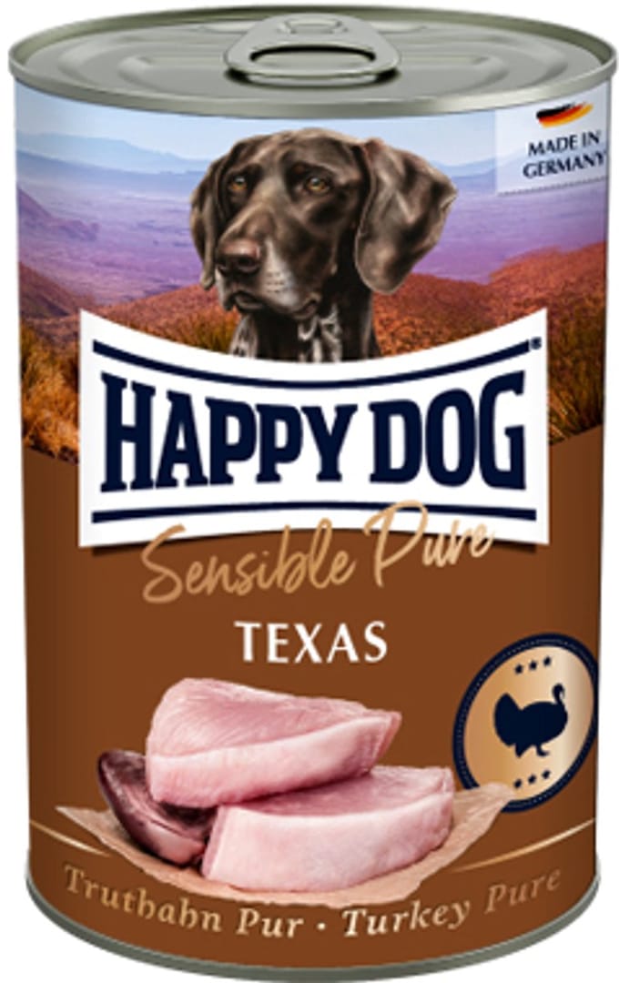 Happy Dog Sensible Pure Texas - Kalkoen - 12 x 800 g