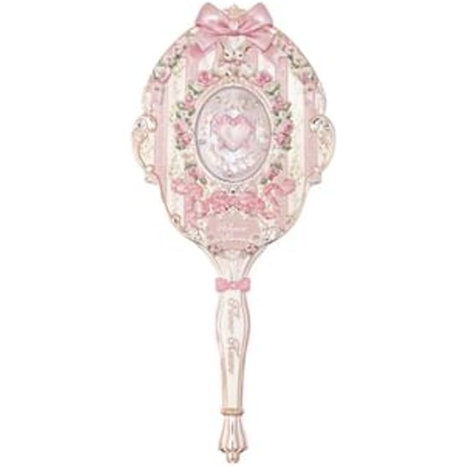 Flower Knows - Bunny Garden Hand Mirror - 3 Colors Rosette Pink - 1pcs