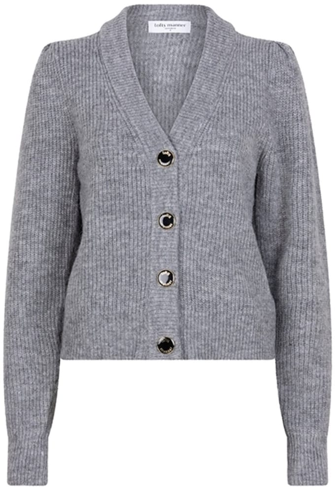 Lofty Manner Vest Cardigan Lilly Qi201.1 Kw Grey Dames Maat - M