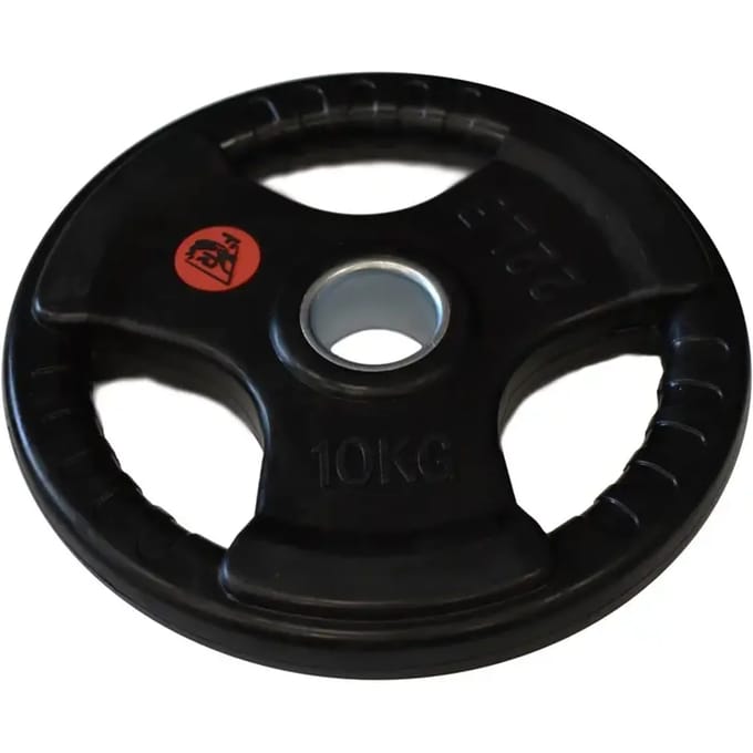 Olympische gewichttrainingsschijven met handgrepen Fit & Rack 10 kg