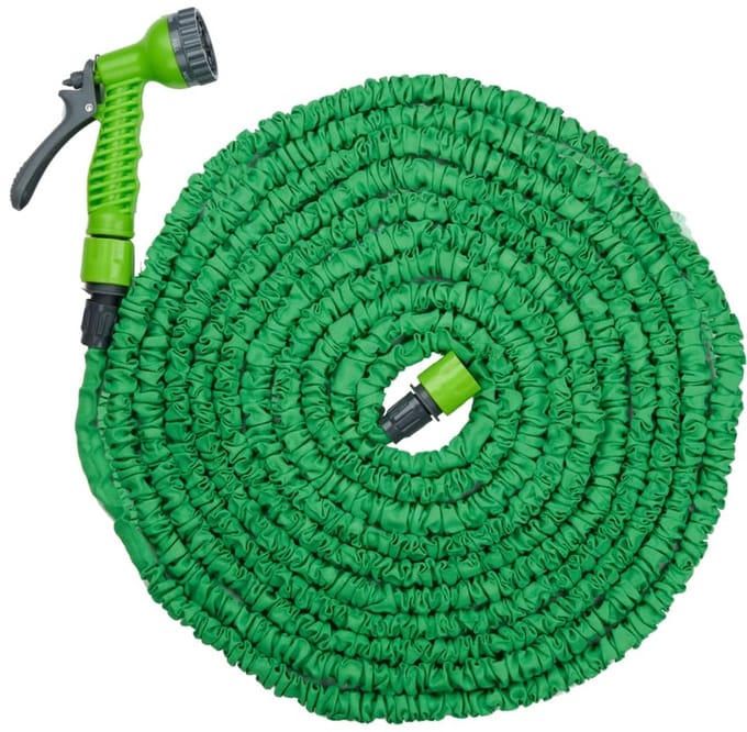 Unyqoos® Uittrekbare en compacte tuinslang van 20 meter met multifunctionele sproeikop