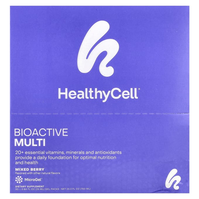 HealthyCell, Bioactive Multi, Mixed Berry, 30 gel packs, 0.84 fl oz (25 ml) each