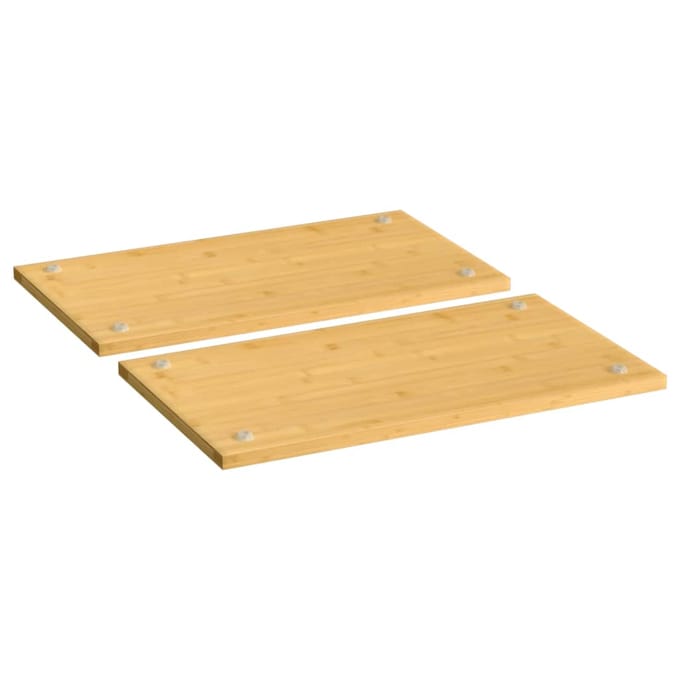 Panneaux de Couverture de Cuisinière 2 pcs 50 x 28 x 1,5 cm Bambou