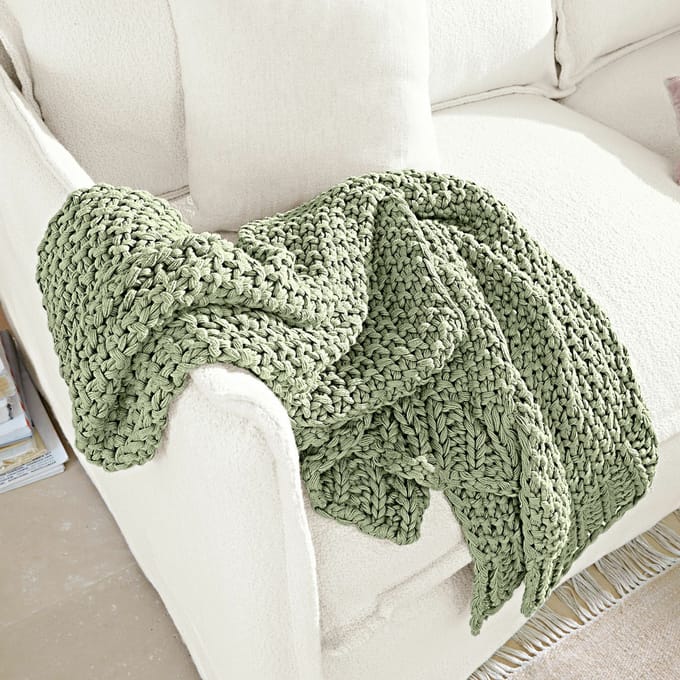 LOBERON Plaid Plixoren lichtgroen