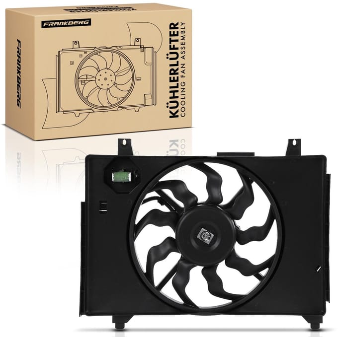 Frankberg 1x Motorradiator enkele ventilator