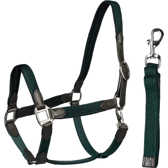 Halster Set Leer Met Gevlochten Nylon | Full