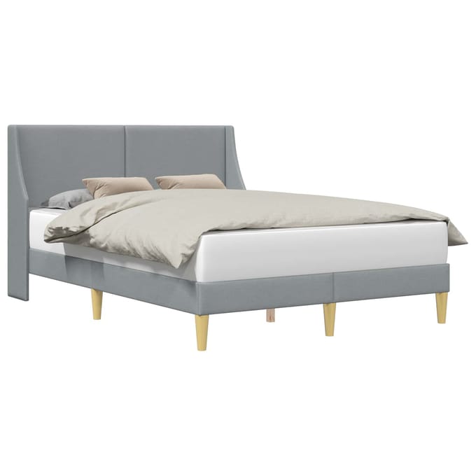 vidaXL - Bedframe - Effen - met - hoofdeinde - verbindingplaat