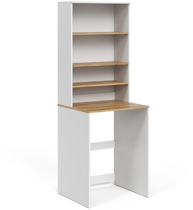 Vicco Viktor Wasmachinekast – 66 x 88.2 cm 2 delen met legplank Wit/Kunstnijverheid