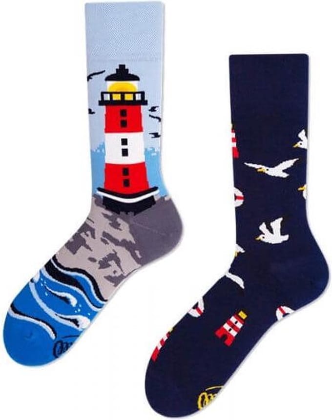 Many Mornings unisex sokken Nordic Lighthouse - Unisex - Maat: 39 - 42
