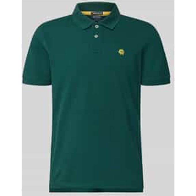 regular fit poloshirt met labelstitching
