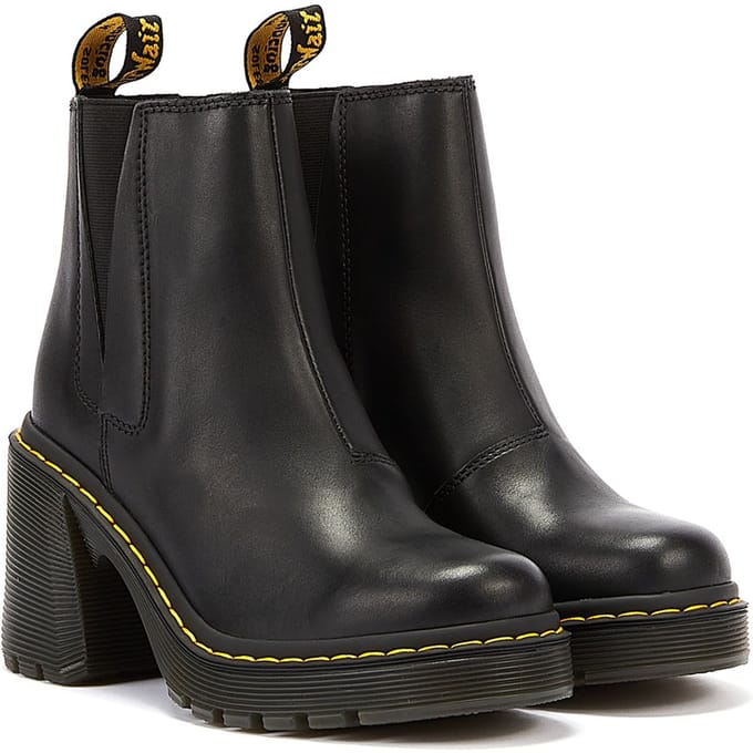 Winkel Voor Dr. Martens Spence Sendal Leren Zwarte Laarzen Voor Dames