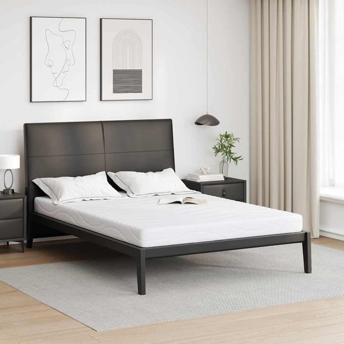 vidaXL - Matras - Medium - 140 - x - 190 - cm - Wit