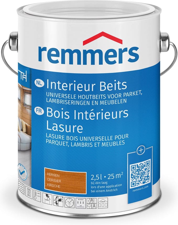 Interieur Lazuur kersen 2,5 liter