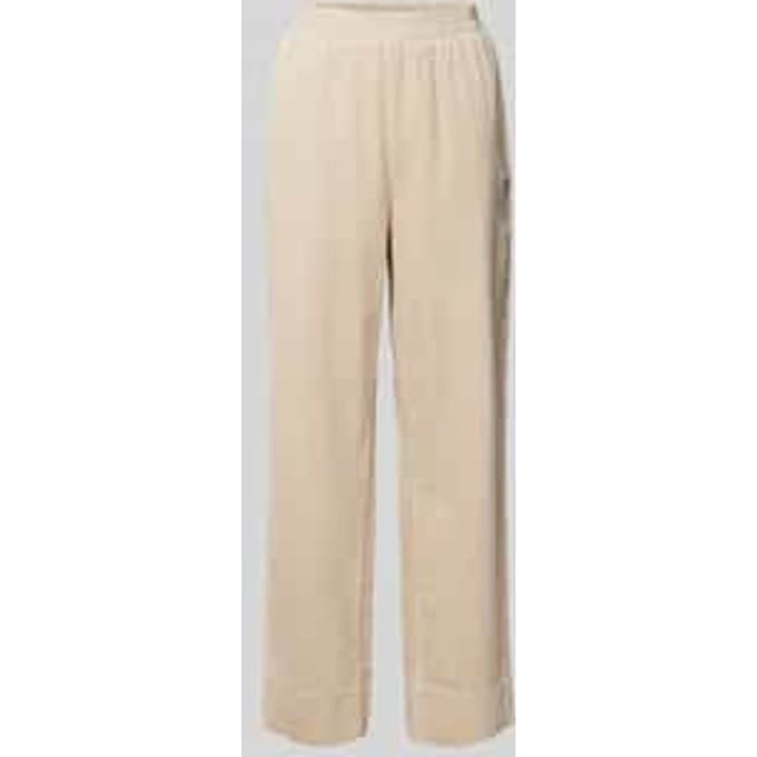 Straight leg stoffen broek met structuurmotief, model 'Berinna'