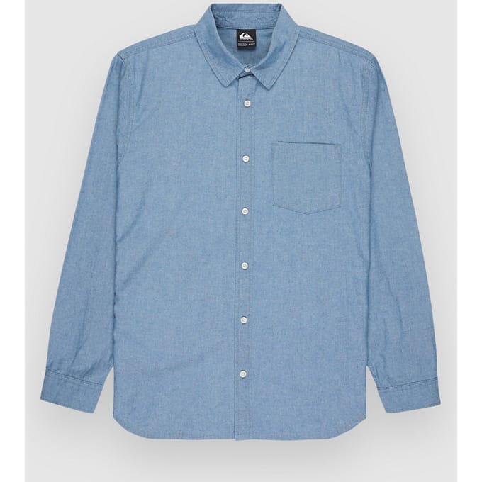 Quiksilver Yosemite Chambray Overhemd Met Lange Mouwen Blauw S Man