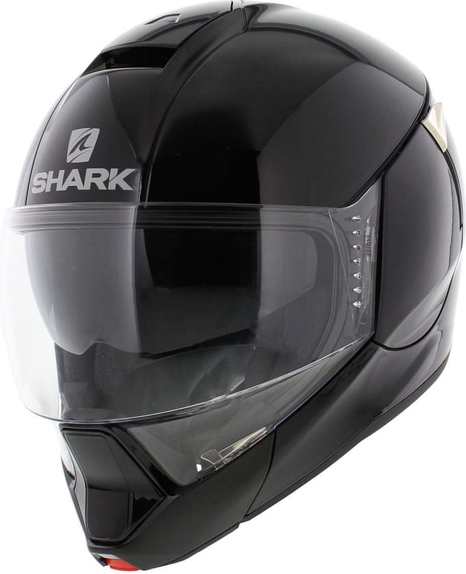 SHARK EVOJET BLANK Motorhelm Systeemhelm Zwart - Maat XS