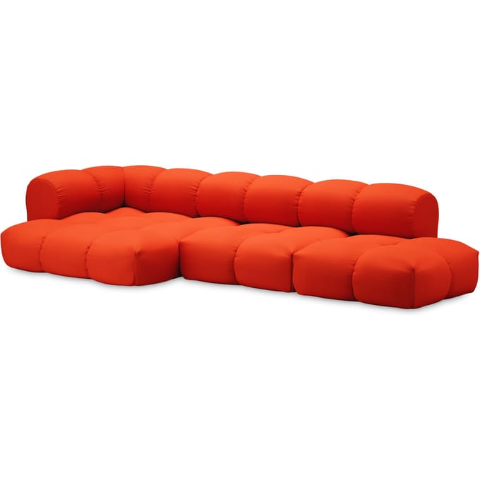 Objekte unserer Tage zander Sofa Design 07 links (4 -zit) - Vidar 0542 Zuiver oranje