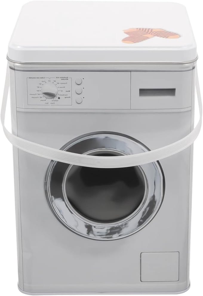 Container voor waspoeder - Opbergdoos in de vorm van een wasmachine voor efficiënt wasmiddel en poederopslag