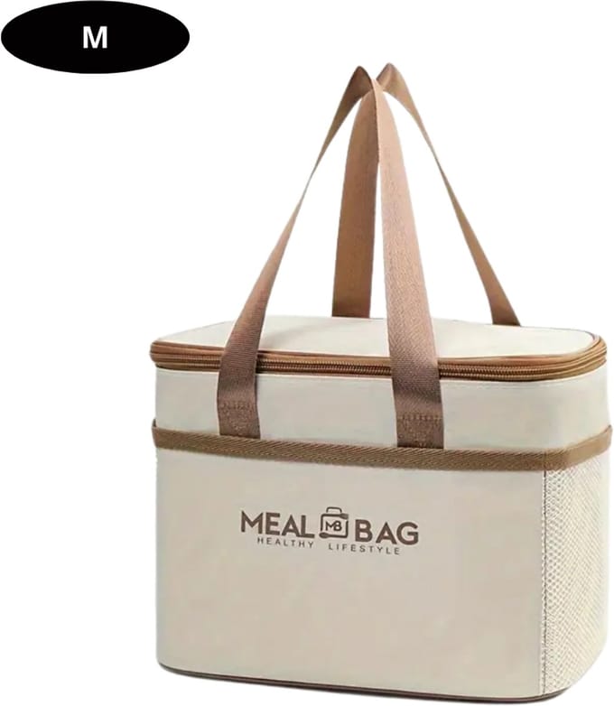 Nivard Koeltas - Koelbox - Koelelementen - Coolbox - Auto - Lunchtas - Strand - Beige M