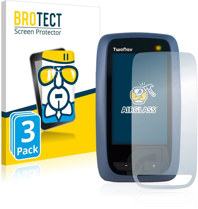 Screenprotector 3 Stuks voor CompeGPS TwoNav Anima Beschermglas transparant