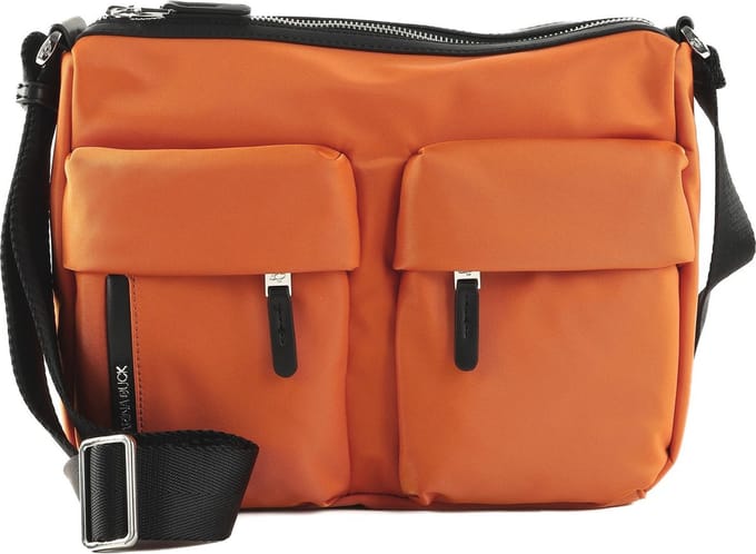 MANDARINA DUCK Schoudertas Hunter Crossover Marmalade & Black Oranje
