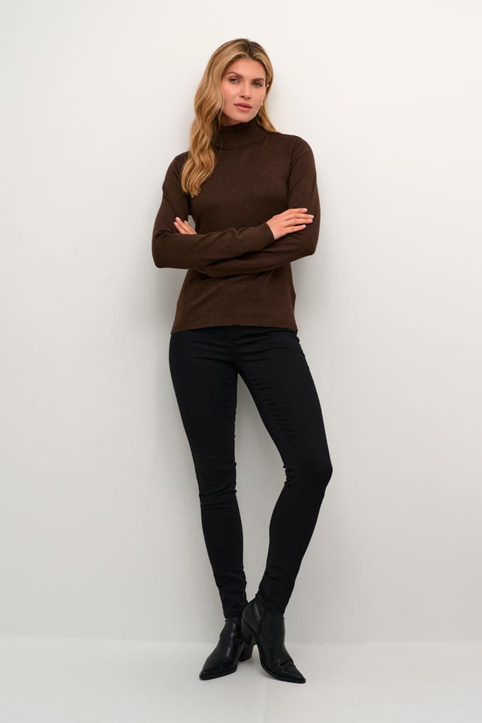 Pullover Slim/ Regular fit brown