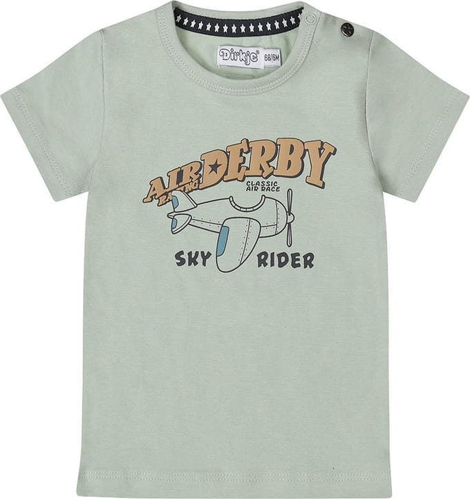 Dirkje Jongens T-shirt - Faded green