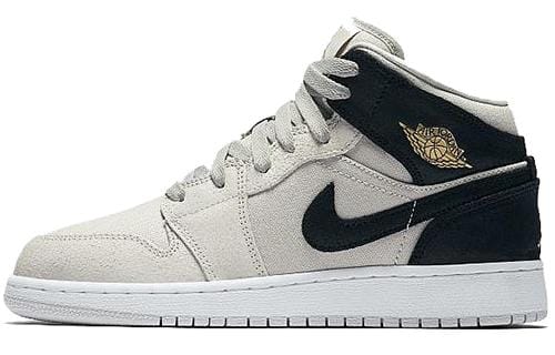 Jordan 1 Retro Mid GS Light Bone 554725-023 38.5