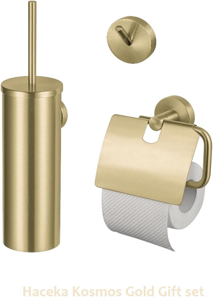 Haceka Kosmos Goud Exclusieve 3-delig wc gift set