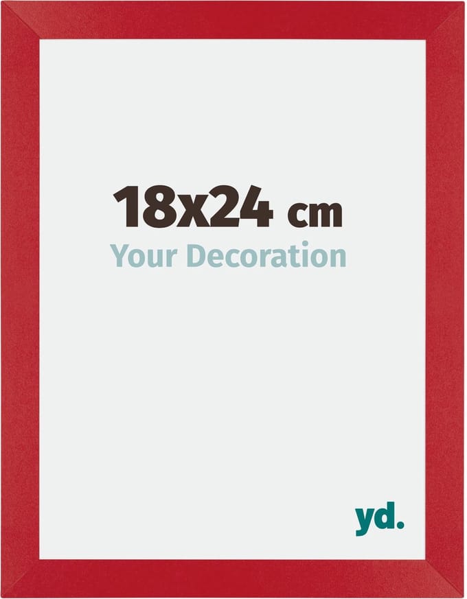 Your Decoration - Fotolijst 18x24 cm - MDF - Rood - Mura