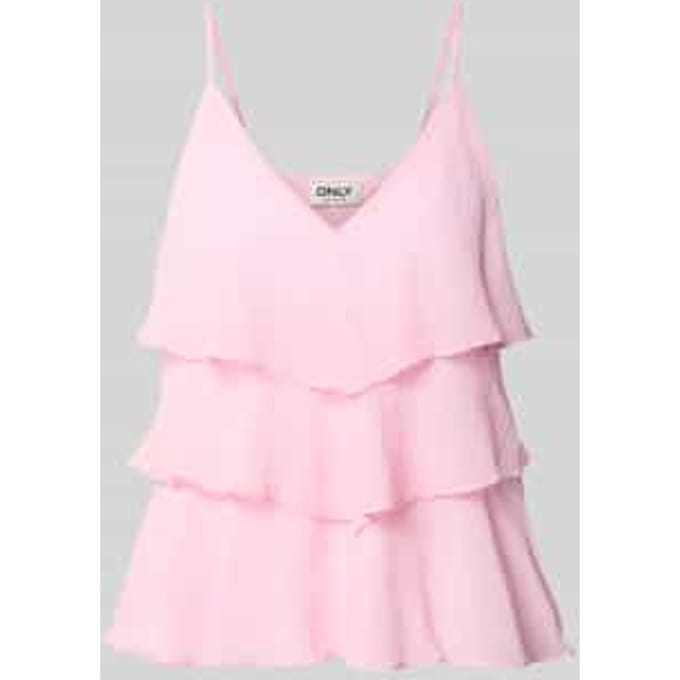 Only Onllinn life flounce singlet wvn noos romance rose