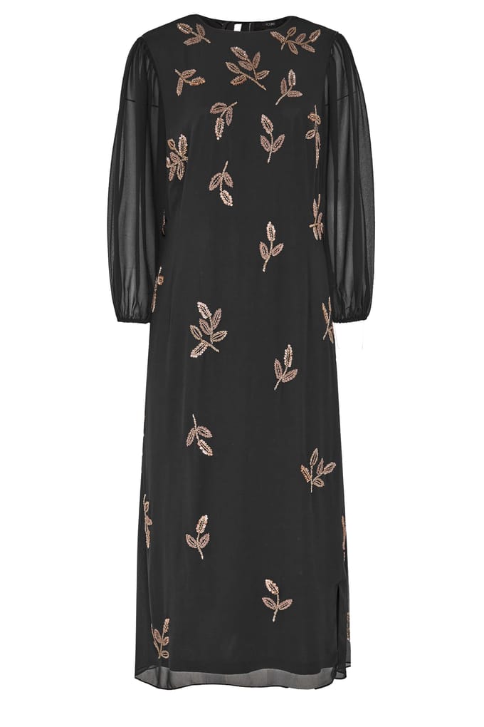 Yours Limited Collection Zwarte Versierde Jurksize 44