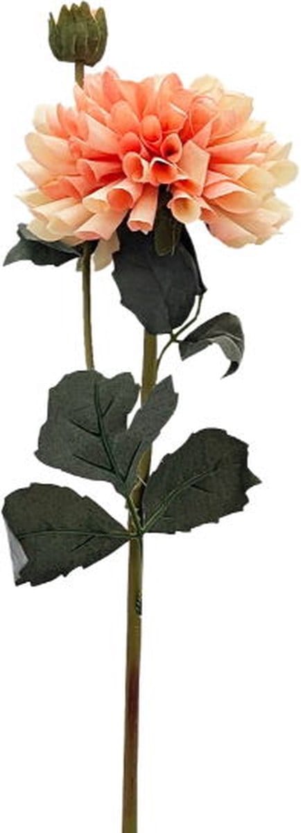 Kunstbloem dahlia 61 cm, lichtroze