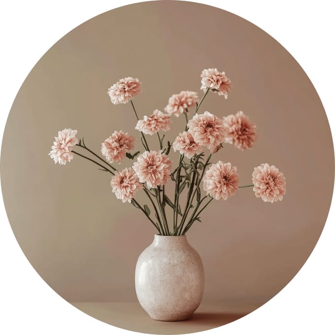 Pink Flowers - Ø70 cm