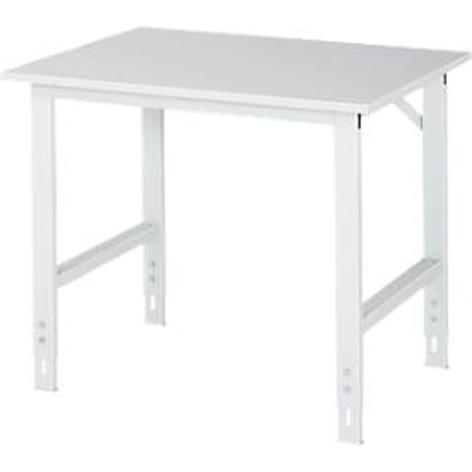 Werktafel, melamine blad, B 1000 x D 800 x H 760-1080 mm