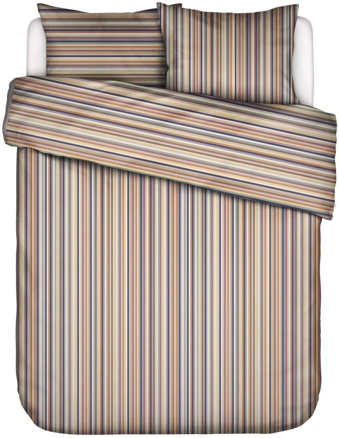 Essenza Donna Dekbedovertrek Biologisch Katoensatijn Nightshadow blue - Lits-Jumeaux - 240x200/220 cm