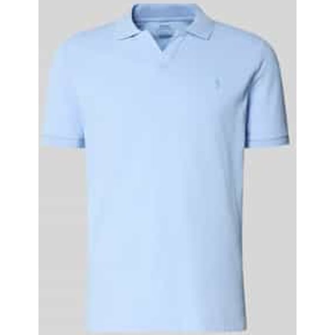 Slim fit Poloshirt van Katoenmix